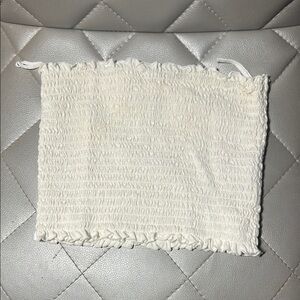 Garage White Tube Top